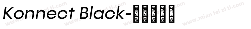 Konnect Black字体转换